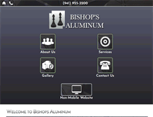 Tablet Screenshot of bishopsaluminum.com